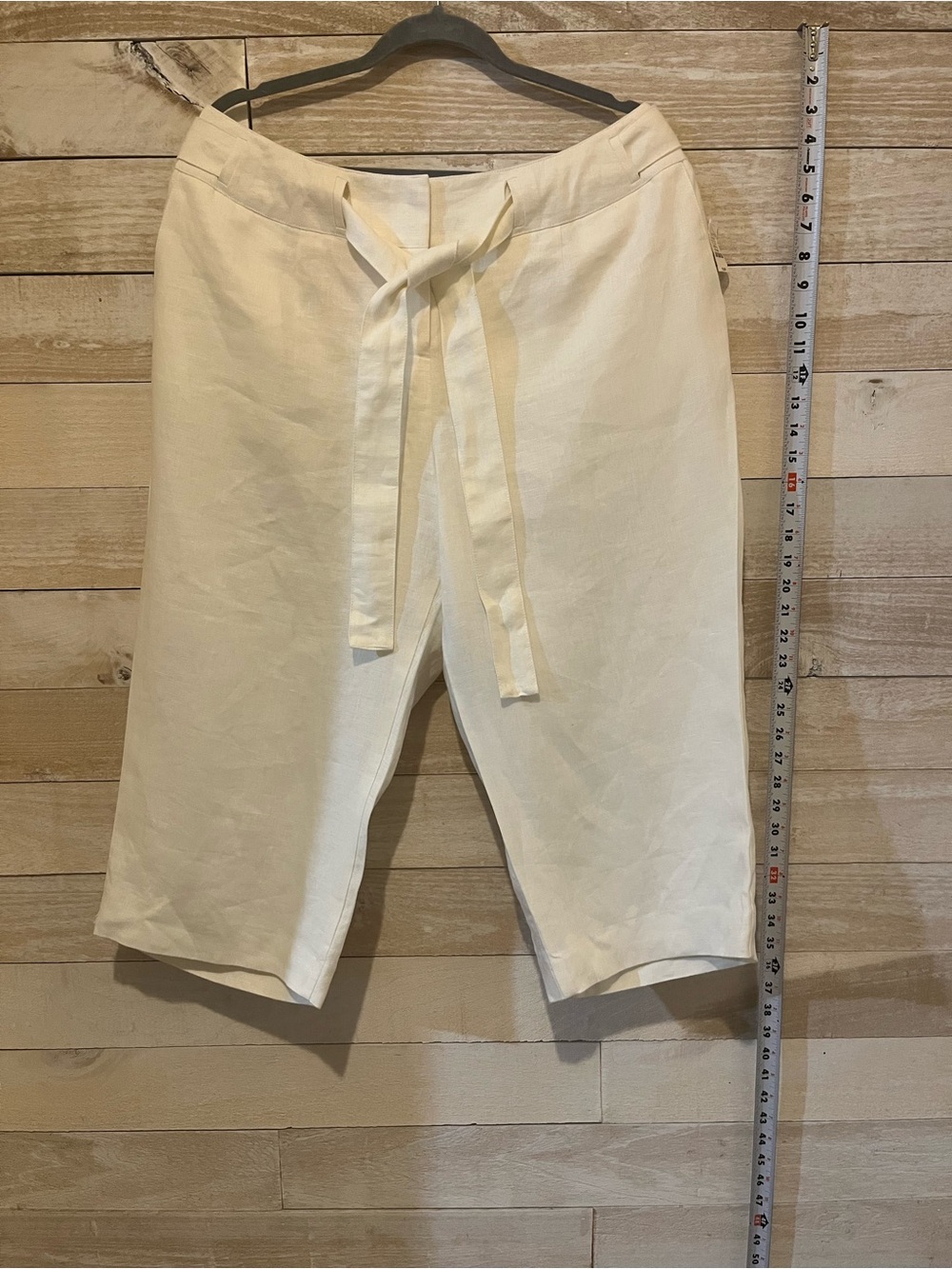 Talbots Linen Drawstring Linen Blend Pants 18W Petite Minimalist Clean look